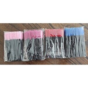 200 Disposable Mascara Wands Eyelash Brushes Bulk Makeup Applicators Lot